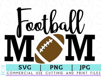 Football Mom SVG, Football SVG Cut file, Football monogram SVG cut file, Football silhouette Cricut, softball Football vector Cricut file