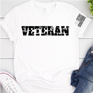 Veteran Distressed American Flag Digital Cut File - Digital Files - Flag SVG - DXF - Flag waving EPS - png - Distressed Flag Vector Clipart