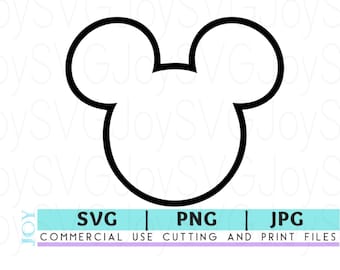 Mickey Head svg, Mickey SVG for cricut, Mickey cut file,  Mickey Mouse Instant download SVG Cricut JPG