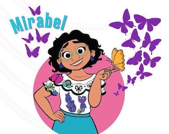 Encanto Mirabel PNG / Camisa Encanto, Mirabel, Archivo de corte imprimible Encanto sublimación png, Regalos de Navidad Encanto, Encanto Isabel, descargar