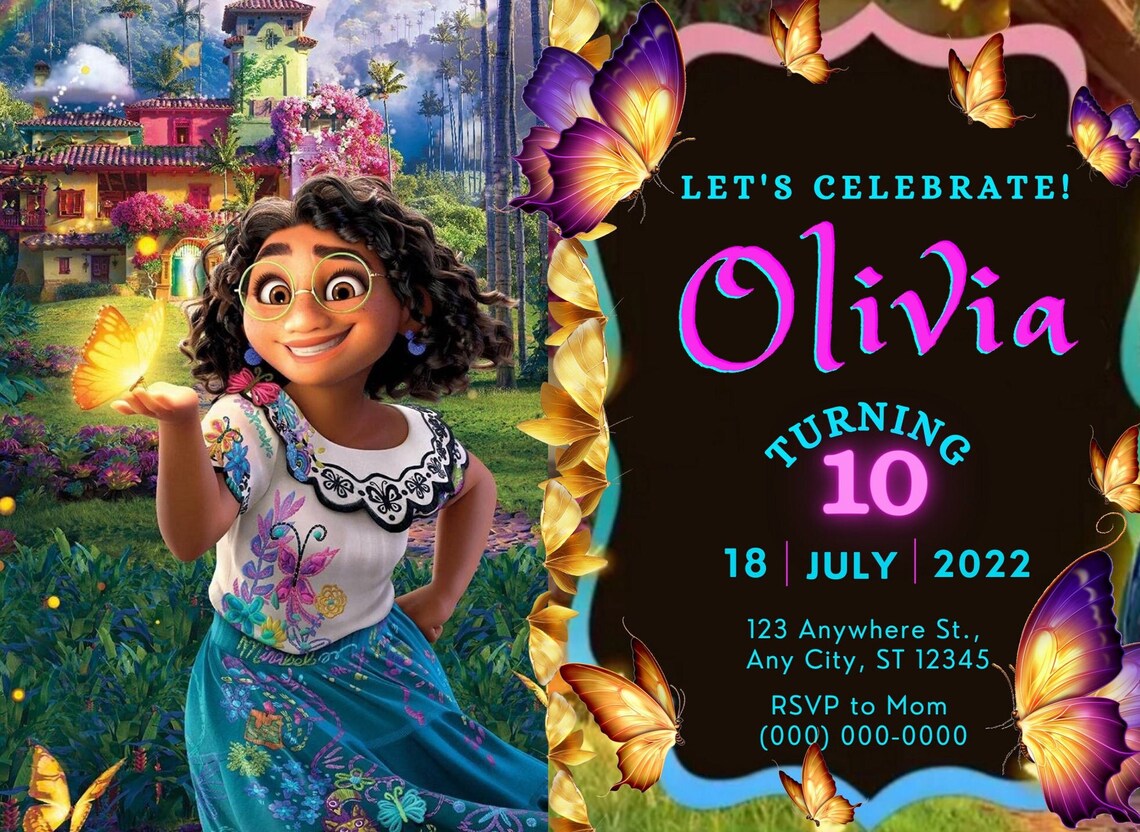 Encanto Invitation Personalized Encanto Birthday Encanto Etsy