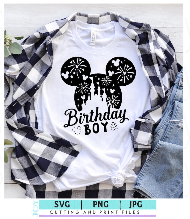 Disneyland Birthday Boy Svg Mickey Mouse Birthday T-shirt - Etsy