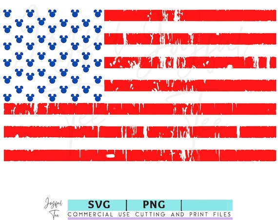 American Flag Mickey Mouse 4th of July SVG PNG | Disneyland World | America Birthday Clip art | Mickey Shirt Svg |  cricut cut file