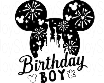 Disneyland Birthday Boy Svg Mickey Mouse Birthday T-shirt SVG