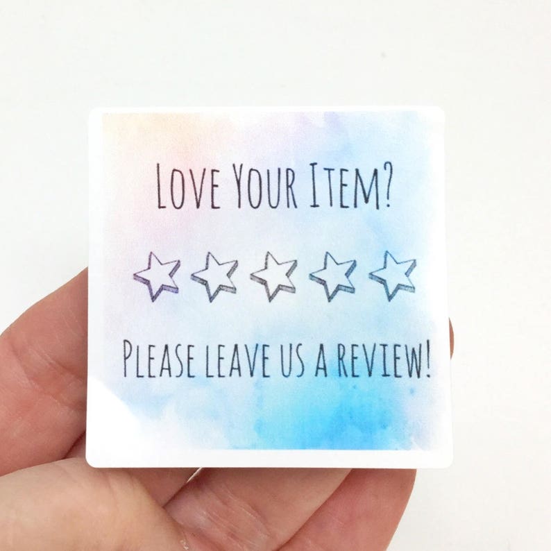 etsy branding square packaging seal packaging supplies 2 Please Leave a Review stickers customer thank you sticker review sticker