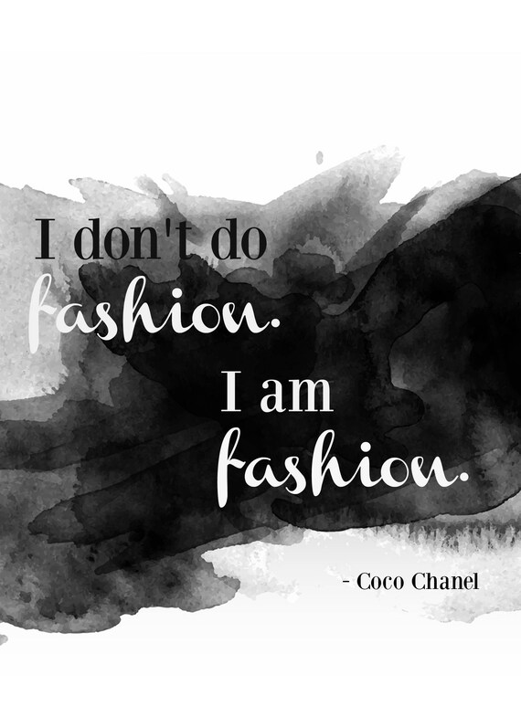 Citation De Coco Chanel Citation De Beaute Impression Etsy France