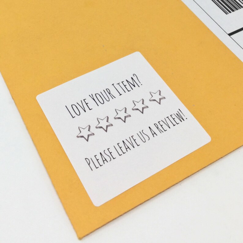 etsy branding square packaging seal packaging supplies 2 Please Leave a Review stickers customer thank you sticker review sticker