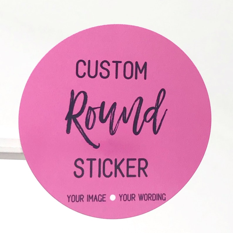 Custom Logo stickers round branding stickers square logo Etsy