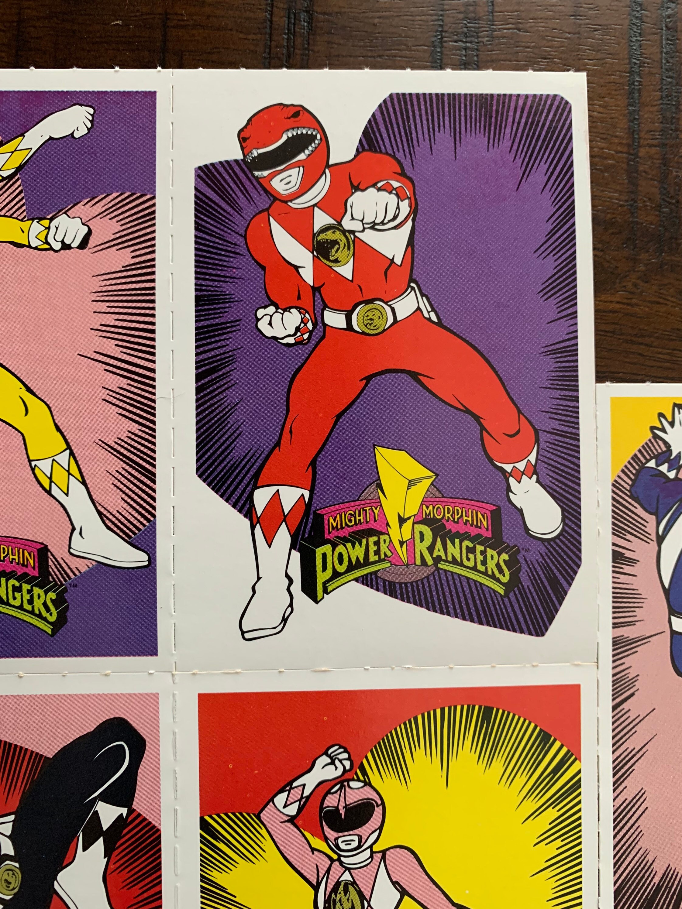 Set of 5 Power Rangers Retro Vintage Classroom Valentines // - Etsy