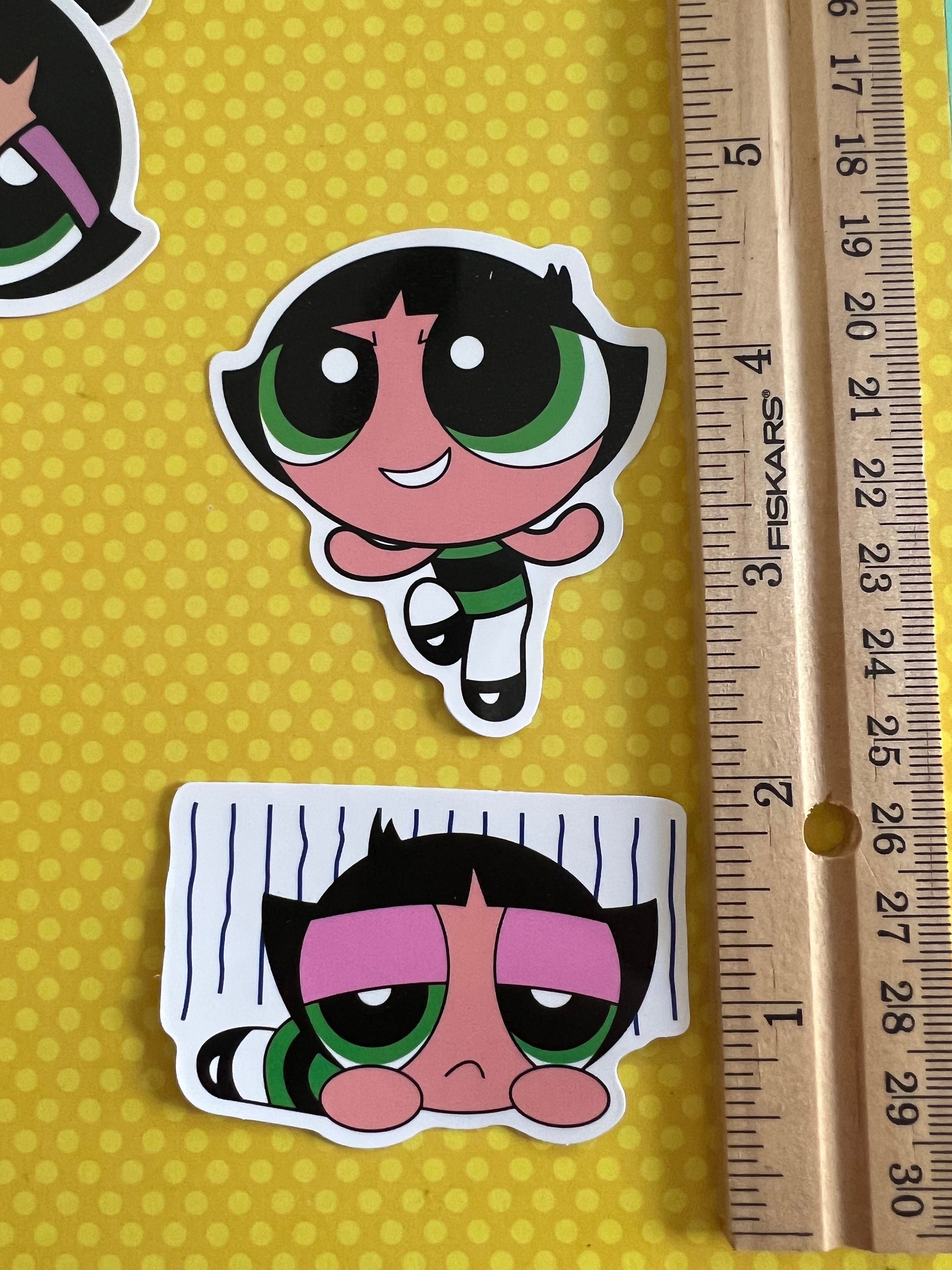 Sticker - Buttercup Powerpuff Girls Cartoon Network Kids TV Show 4.5 Decal  5914