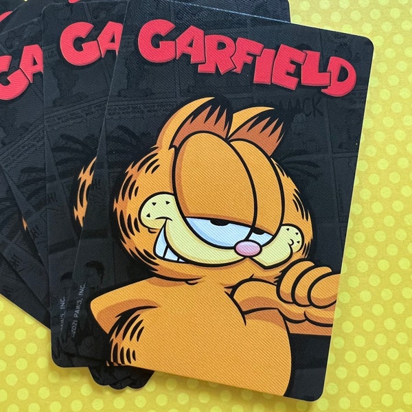 Set of 5 Garfield 90s Cartoons Playing Cards // Ephemera // Vintage // Retro Cartoons // Please Read Description