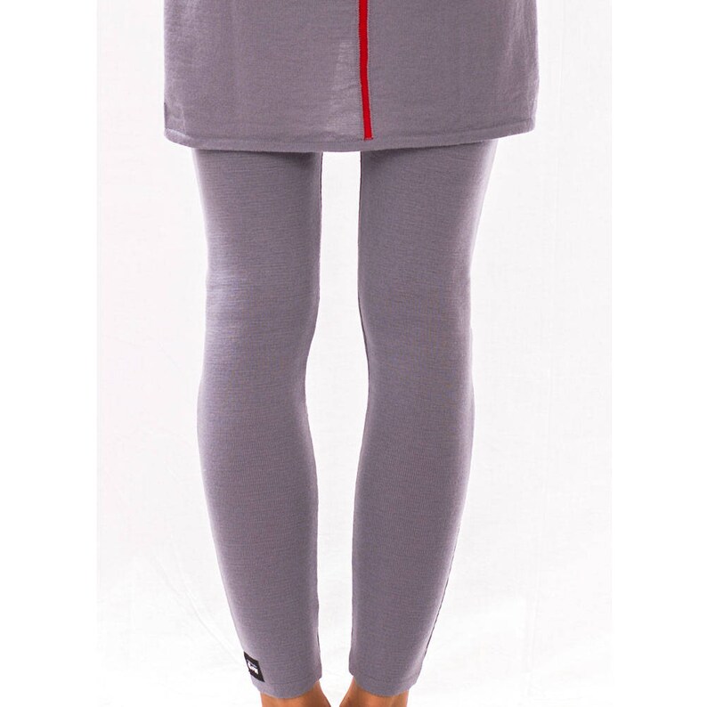 Wool Leggings Knitted Leggings Grey Leggings Winter Etsy