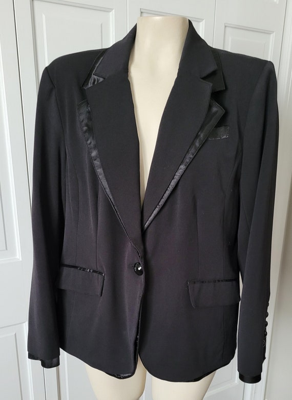 womens tuxedo jacket black Gem