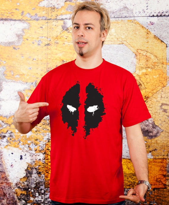 Deadpool Vintage Logo Men's Superhero T 