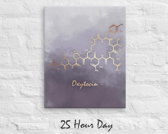 Oxytocin Molecule Leinwand, Oxytocin Leinwand Druck, Liebes Molecule, Molecule Kunstdruck, Wohnkultur, Chemie, Wand Kunst, Wissenschaft Kunst