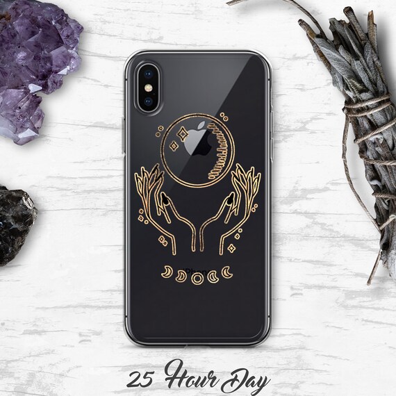 Crystal Ball iPhone Case, Witch phone case, Clear Phone Case, Iphone 11 Pro case, samsung case, Witchy, iPhone 13, iPhone 16, Plus case