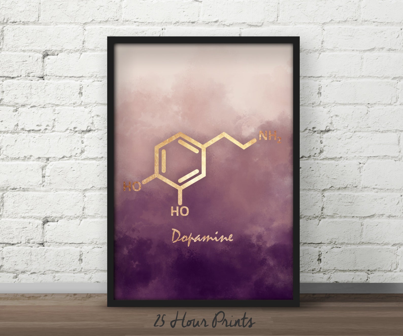 Instant Download Dopamine Art Print Dopamine Poster Molecule - Etsy