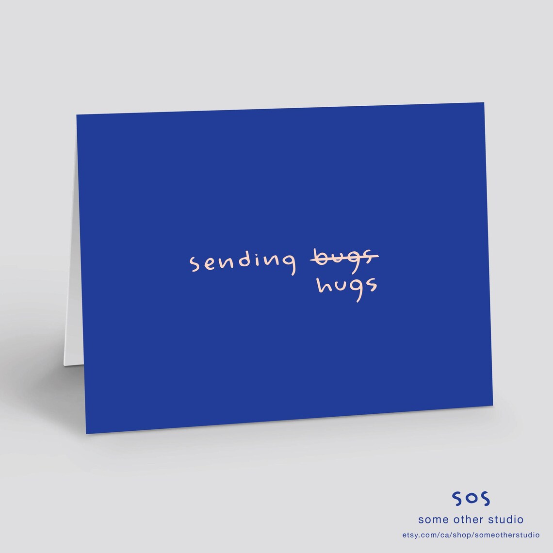 SENDING HUGS not Bugs / Printable Greeting Card / Instant Digital ...