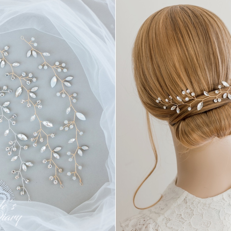 bridal headpiece for short hair