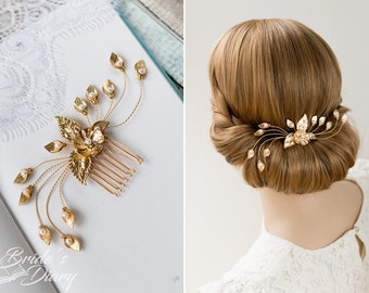 Dezenter Braut Haarkamm mit Perlen, Braut Haarschmuck, Braut Accessoires, Haarschmuck Hochzeit