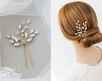 1pc Bridal hair pin, Pearl Hair pin, vintage hair jewelry