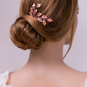 Choice color: 1pc Bridal hair pin, Bridal Hair pins, hair pins with leaves, Vintage hairpiece image 5
