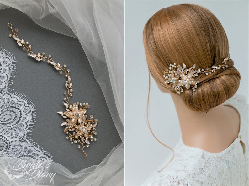 Bridal hairpiece, wedding headband, bridal hair, wedding accessoires, tiara image 2