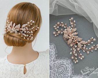 Rhinestones bridal hair comb, bridal hairpiece, Wedding hair jewelry