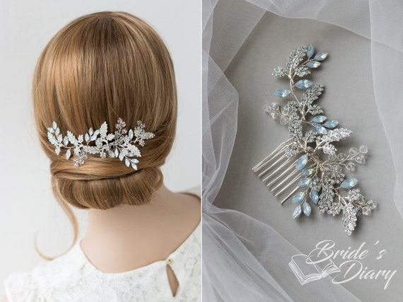Formal Hair Comb Bridal Hairpiece Vintage Jewelry Beach Wedding Silver Rhinestone Wedding Hair Comb Bridal Hair Accessories Crystal  main image 2
