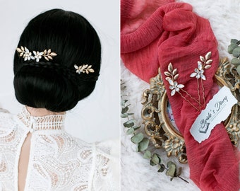 Bridal hair pins, wedding hair pins, vintage hair jewelry, bridal hairpieces, wedding hair accessories