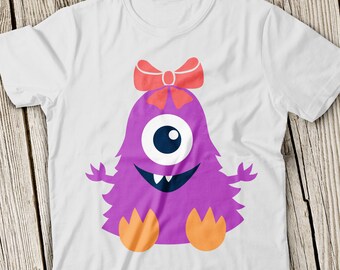 Monster svg Monster girl svg Funny Monster svg Girl Monster svg Funny Monsters svg Birthday girl SVG Cute Monster SVG Halloween svg Baby SVG