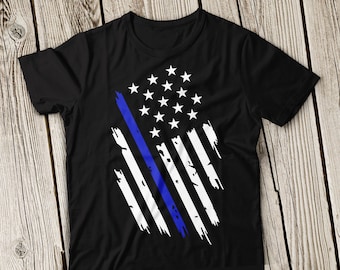 Thin blue line svg, Police svg, Back the blue svg, flag svg, Blue Lives Matter Svg,American Flag SVG, Distressed svg, SVG, Flag svg cricut