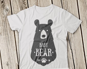 Baby Bear SVG Baby Bear Svg file Baby Bear Svg Files Baby Svg Baby bear Cricut Files Silhouette Files T- Shirt Designs Newborn svg New Baby