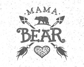 Mama Bear SVG Files Family Bears Svg File Arrows Heart Cricut Silhouette Cut Mama Bear SVG Files Family Bears Svg File Arrows Heart Cricut Silhouette Cut