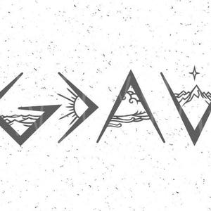 Gott ist größer als die Höhen und Tiefen Svg Gott ist größer Svg Gott SVG Christian SVG religiöse SVG Datei Cricut Silhouette Gott geschnitten Datei