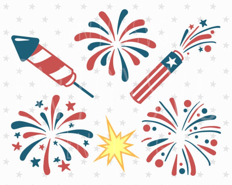 Download Fireworks svg Fourth Of July Svg Firecracker svg Independence | Etsy