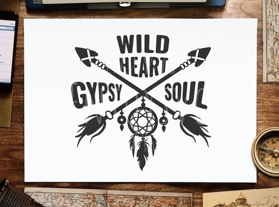 Download Free Gypsy Soul Svg Dreamcatcher Svg Arrow Svg Indian Svg Indian Etsy SVG Cut Files