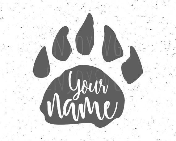 Download Bear paw SVG Custom order svg Baby Bear paw Your name Svg ...