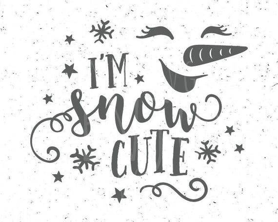 Download Funny Snowman Svg Cute Girl Snowman Svg I M Snow Cute Etsy