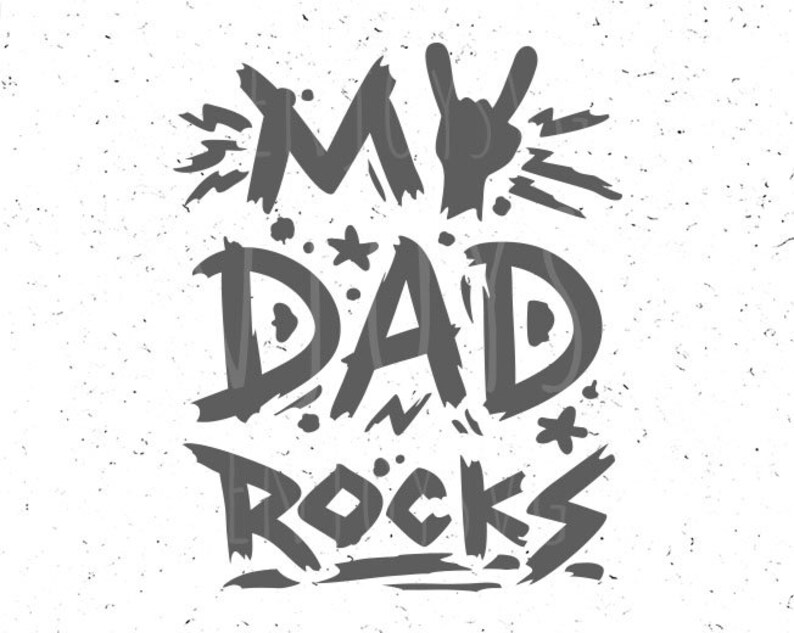 Download DAD svg Father's day svg My Dad Rocks svg Best dad svg | Etsy