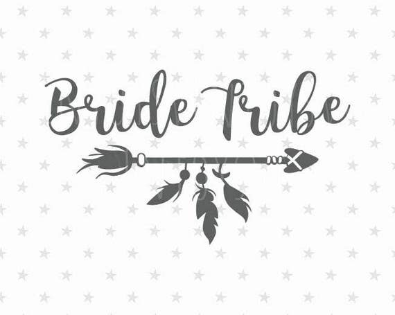 Bride Tribe Svg File Wedding Svg Bride Tribe Svg Flower Girl Etsy