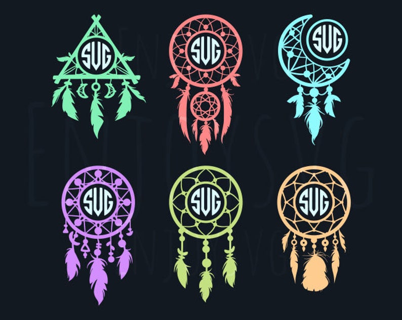 Free Free 233 Dream Catcher Monogram Svg SVG PNG EPS DXF File