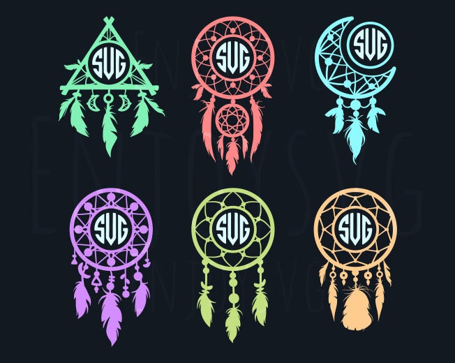 Download DREAM CATCHER svg Dreamcatcher Monogram svg Dreamcatcher ...
