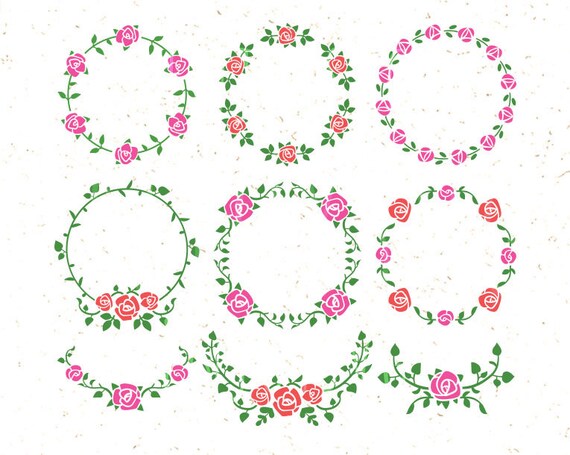 Download Floral Svg Floral Ornaments Svg Floral Clipart Svg Rose Svg Etsy