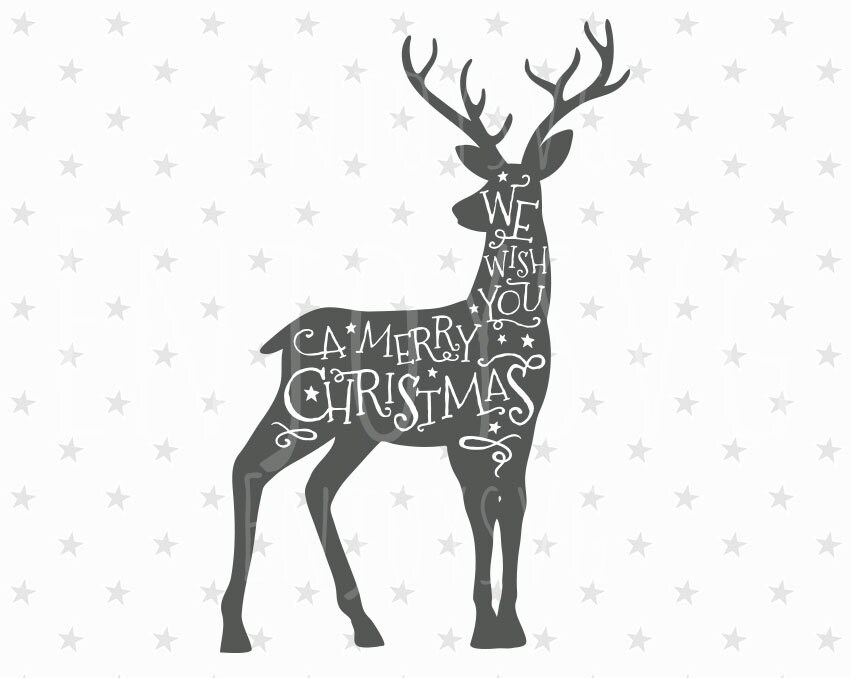 Merry Christmas SVG Christmas Deer Svg Christmas SVG Deer ...