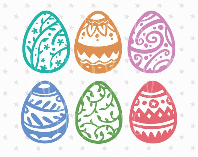 Download Easter eggs SVG clipart Easter Eggs SVG DXF png cut files ...