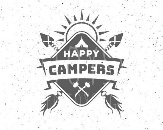 Download Happy Campers Svg File Camping Svg Happy Campers Svg Tent Svg Etsy PSD Mockup Templates