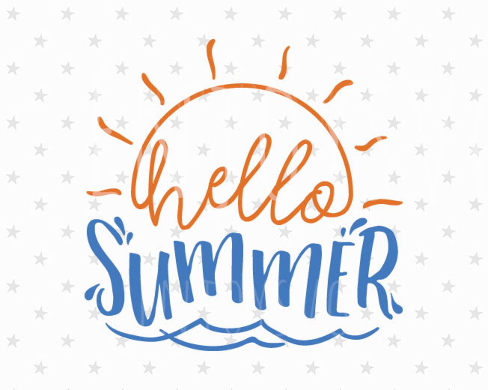 Hello Summer SVG Summer Svg File Beach Life SVG Beach Svg - Etsy
