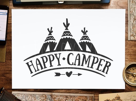 Download Free Happy Camper Svg Camping Svg Happy Camper Svg File Tent Svg Etsy SVG Cut Files