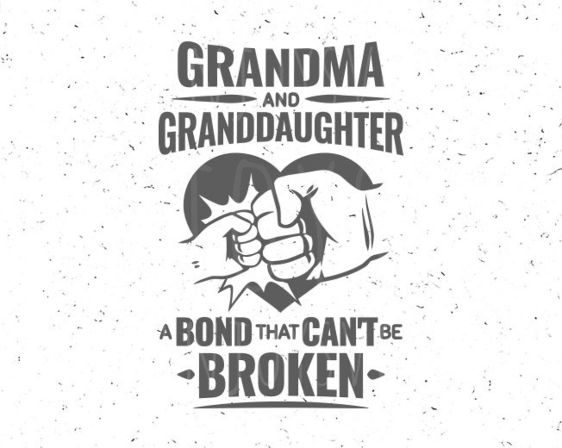 Grandma Svg Grandma and Granddaughter Svg Grandmother Svg  Etsy Ireland